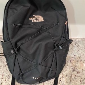 North Face Backpack Black And Rose Gold 